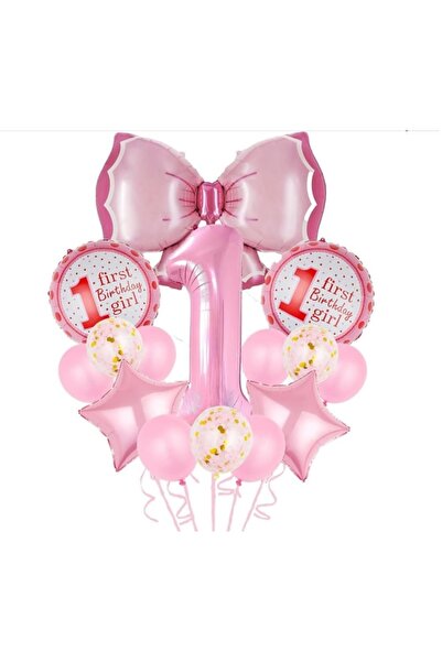 DÜVENCİ TİCARET FİYONK FOLYO BALON LU 1 YAŞ BALON SETİ