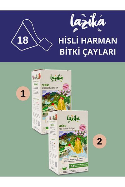 LAZİKA (SET OF 2) Calmness Tea - Feeling Threshing Sequin