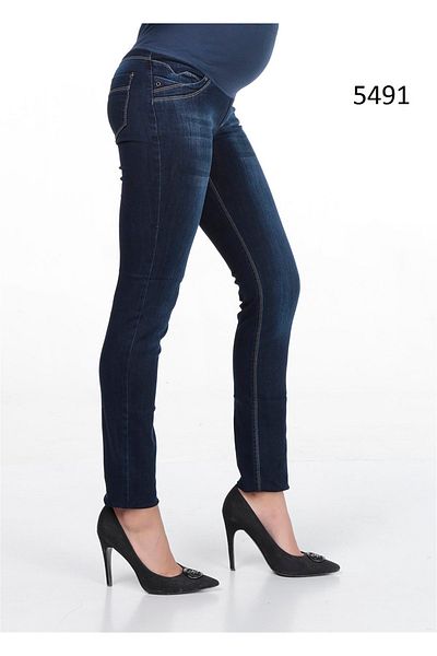 BUSA Blugi de maternitate Skinny Blue