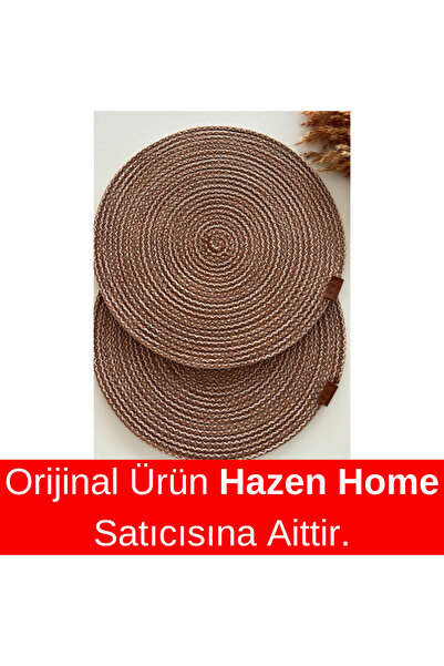 Hazen Home 1 Adet 32 cm Amerikan Servis Runner Supla Çeyiz Takımı Örgü Tabak ...