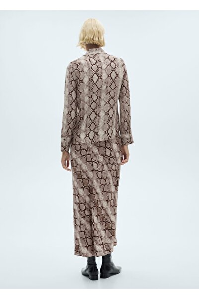 MANGO Woman Πουκάμισο με σχέδιο φιδιού