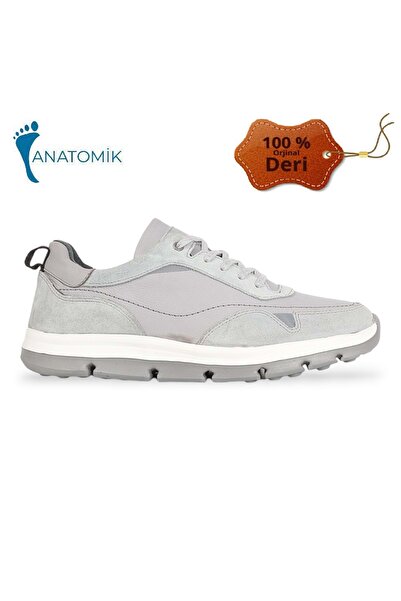 Konfores 1964-479363 Genuine Leather Anatomical Sole Men's Casual Shoes