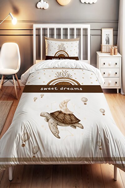 EVPANYA Moon and Star Tree Patterned Single Baby Kids Bedding Set