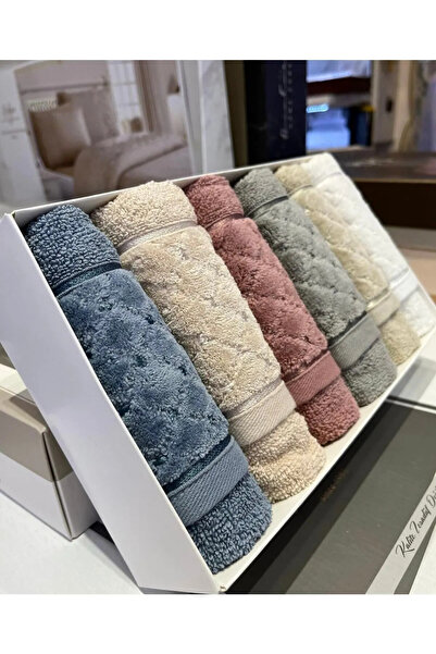 BELİNDA HOME Belinda 6lı 30x50 Trendy %100 Pamuklu Havlu Seti