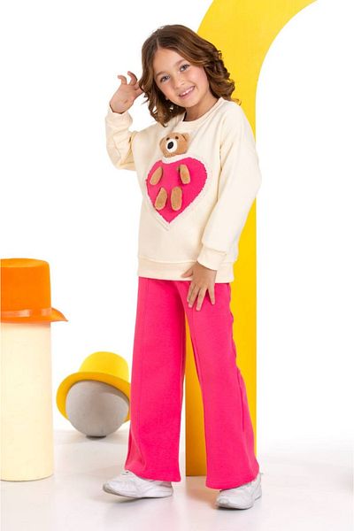 tunays shopping Oversize Girl's Suit with Teddy Bear New Model