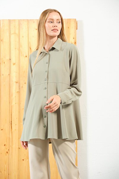 BUSA قميص شاغلا للأمومة بأكمام طويلة