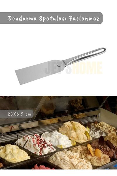 Jet's Home Ice Cream Spatula Stainless Steel Spatula Ice Cream Scraper No: 1 23X6,5 cm