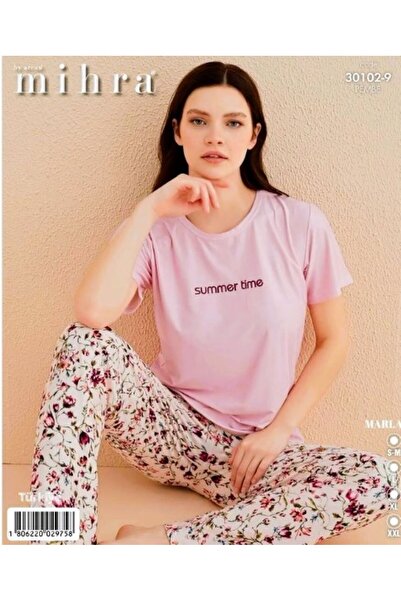 Mihra Set pijamale cu mânecă scurtă din țesătură Marla