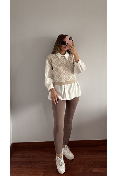 Daves Crew Neck Sweater-Ecru