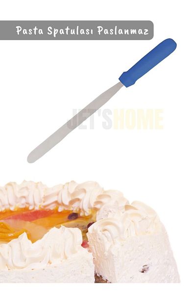 Jet's Home Stainless Steel Large Size 43 cm Spatula - Flat Cake and Cream Spatula