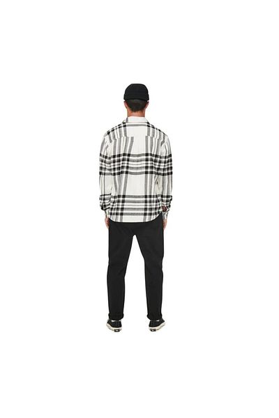 Only & Sons 22022991 Ανδρικό πουκάμισο Λευκό