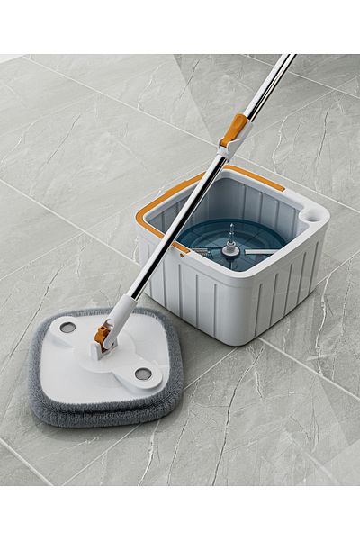 Manor Automatic Cleaning Set - Clean and Dirty Water Separator, Spare Mop, Square Head