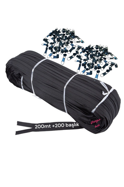 erdoğan hobi Метрова блискавка чорна 200 м 200 заголовків багатофункціональна блискавка подушка блискавка мішок блискавка постільна білизна блискавка