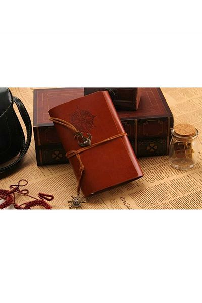 MRShopping MR Marine Notebook Classic PU Δερμάτινο κάλυμμα Σημειωματάριο Ρετρό μενταγιόν Προσαρμοσμένο σχέδιο Δώρο Ατζέντα