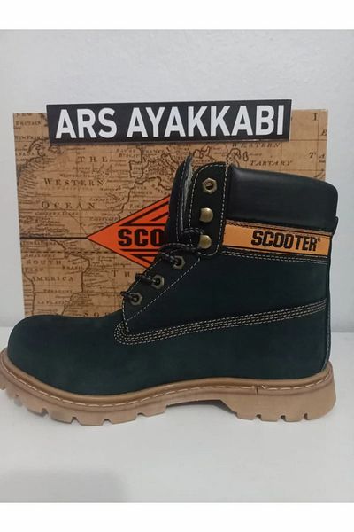 Scooter M5130 Snow Boots Watertight Waterproof New Season Leather Navy Blue Boots