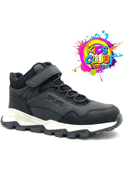 KCMN Cool Doruk Rubber Sole Αντιολισθητικές Ορθοπεδικές Παιδικές Μπότες Μαύρες