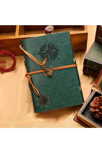 MRShopping Mr Nautical Notebook Classic Pu Leather Cover Notepad Retro Pendant Special Design Gift Agenda