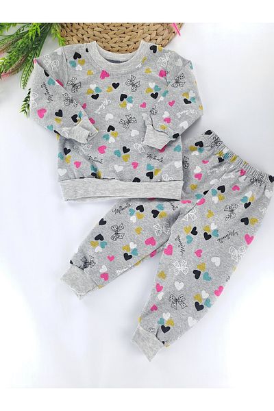 Butik Girl's Raised Double Tracksuit Set