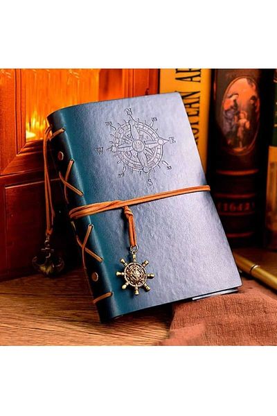 MRShopping MR Nautical Notebook Classic PU Piele Cover Notepad Retro Pandantiv Design Special Cadou Agenda