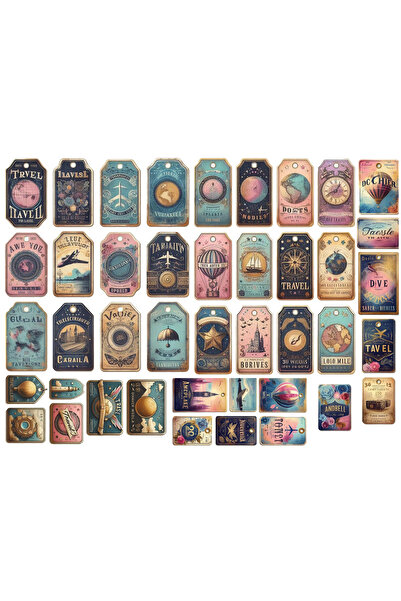 TELLGRAF مجموعة ملصقات تحت عنوان السفر (21x30 سم 1 قطعة)