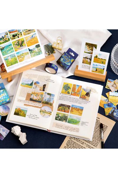 GUGUK Van Gogh Themed 45 Pieces Sticker Set - Bullet Journal
