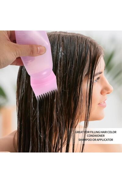 CNGZSHOP Μπουκάλι βαφής μαλλιών με χτένα Εύκολη πρακτική εφαρμογή λαδιού περι...