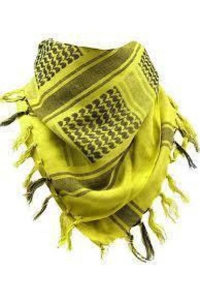 BARIŞ ASKERİ MALZEME Military Puchsia, Shawl, Bandana, Scarf ( Yellow Pattern )