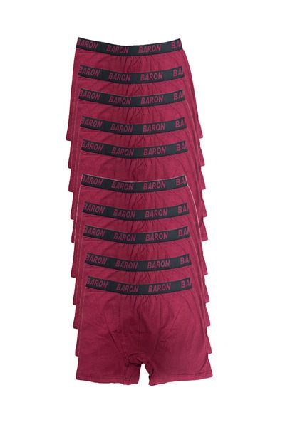 Pi Giyim Claret Red Economic Lycra 10 τεμαχίων Boxer Short