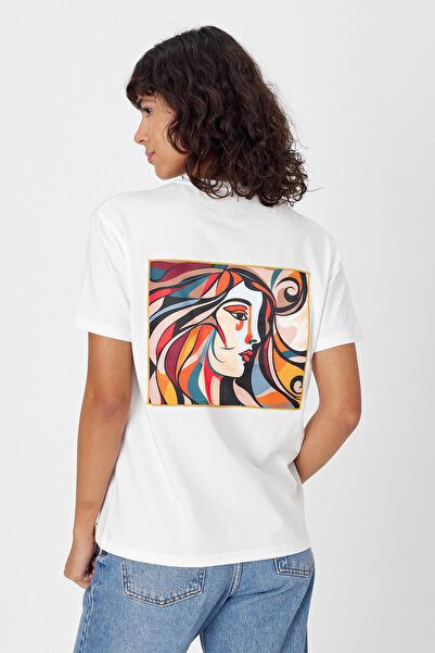 Butikgiz Σχέδιο τεχνητής νοημοσύνης Pikasso - Προσαρμοσμένη εκτύπωση, 100% βαμβάκι, μπλουζάκι με κανονική εφαρμογή