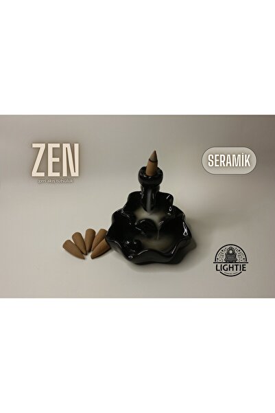 Zen Geri Akışlı (Şelale) Seramik Tütsülük