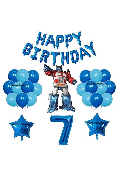 DÜVENCİ TİCARET Set de baloane pentru ziua de naștere Anime Transformers