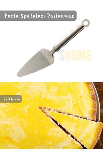 Jet's Home 27 cm Stainless Steel Cake Spatula - Presentation Spoon