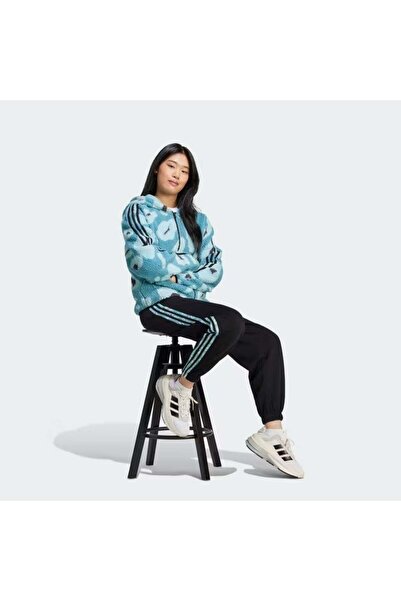 adidas Черен дамски спортен панталон Animal 3 Stripes