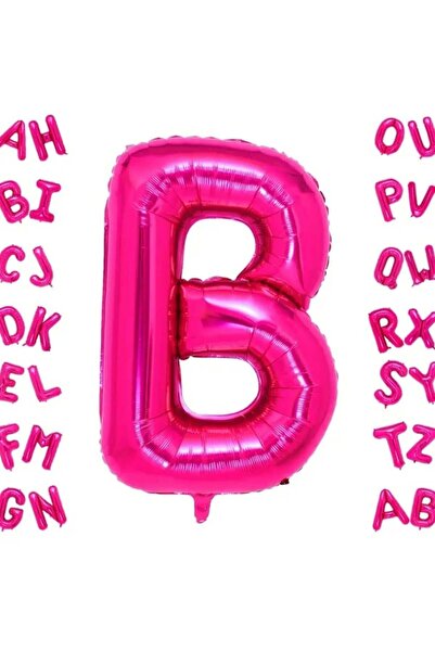 DÜVENCİ TİCARET Fuşya Harf Folyo Balon 16 Inç 36 Cm