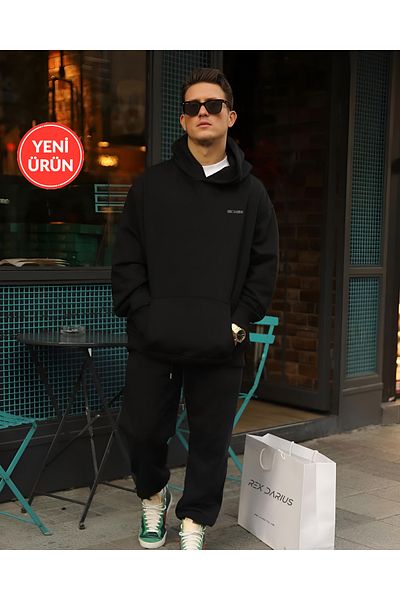 Rex Darius Rex Special Series - Winter Cotton Oversize Men's Sweatshirt and Sweatpants Set