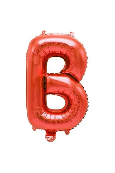 DÜVENCİ TİCARET Red Letter Foil Balloon 16 Inch 36 cm