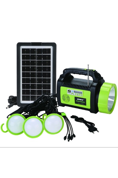 ataşbey Rt-908 Solar Güneş Panelli Powerbank Mp3 Radyo Bluetooth Işıldak El F...