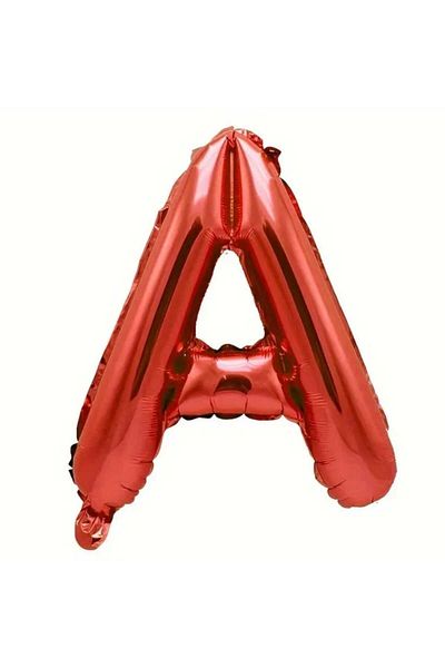 DÜVENCİ TİCARET Red Letter Foil Balloon 16 Inch 36 cm