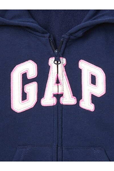 GAP Kız Bebek Lacivert Logo Sweatshirt