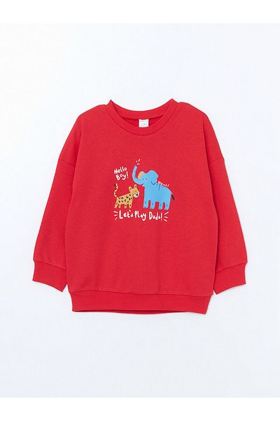 LC Waikiki Lcw Crew Neck Printed Baby Boy Sweatshirt