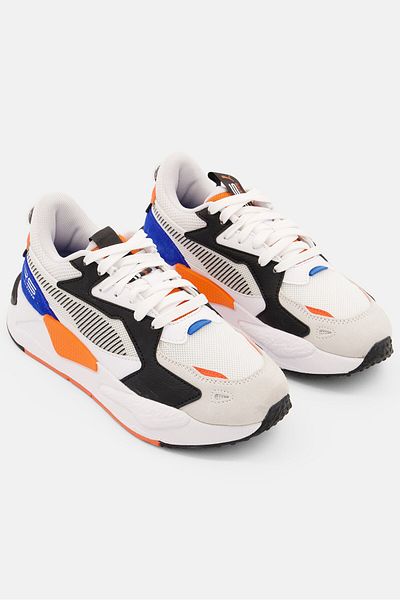 Puma Kids Boy RS-Z Lace Up Shoes, White Combo