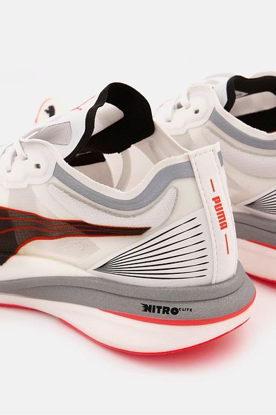 Puma Women Lace Up Deviate Elite Sports Shoes, White
