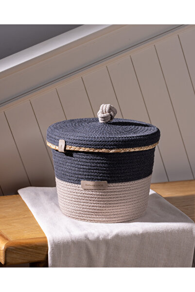 Madame Coco Rêverie Medium Size Basket - Gray Beige Design