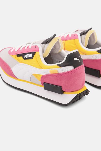 Puma Kids Boy Future Rider Lace Up Running Shoes, Grey