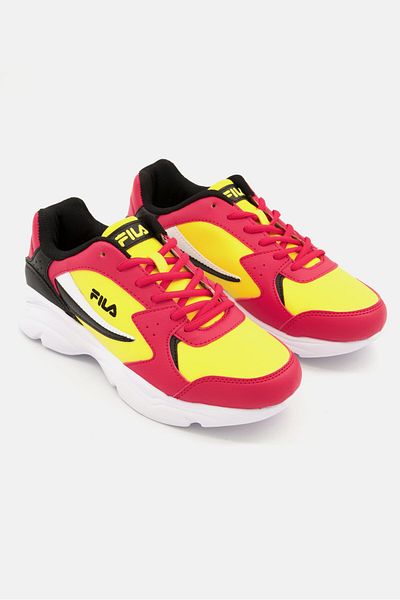 Fila shoes red and yellow sale