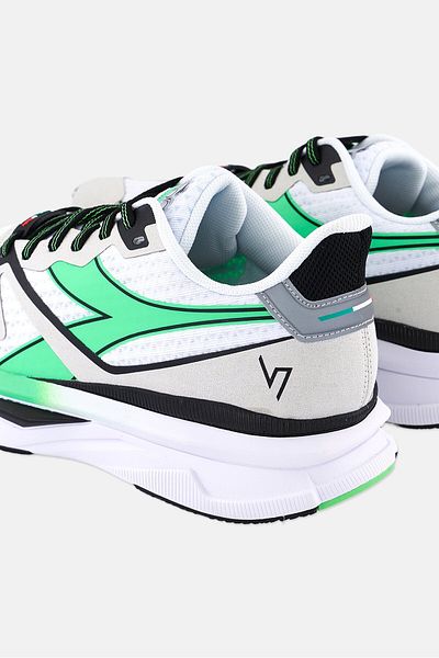 Diadora حذاء جري Atomo برباط للرجال، أبيض