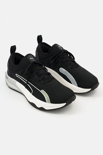 Puma Women Pwr Xx Nitro Lace Up Running Shoes, Black Combo