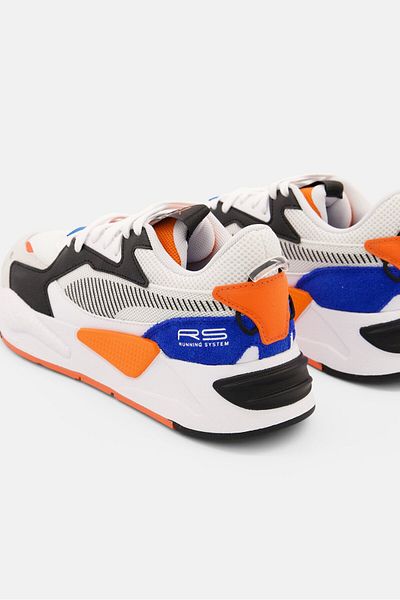 Puma Kids Boy RS-Z Lace Up Shoes, White Combo