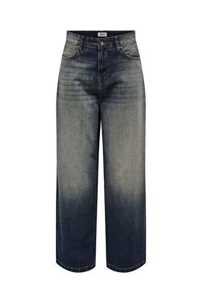 ONLY Jeans mit weitem Bein ONLDEMI Mittlere Taille Weiter Beinschnitt Jeans