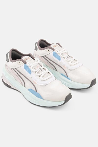 Puma حذاء نيترو يوروبا للأولاد الصغار برباط للأنشطة الخارجية، أبيض